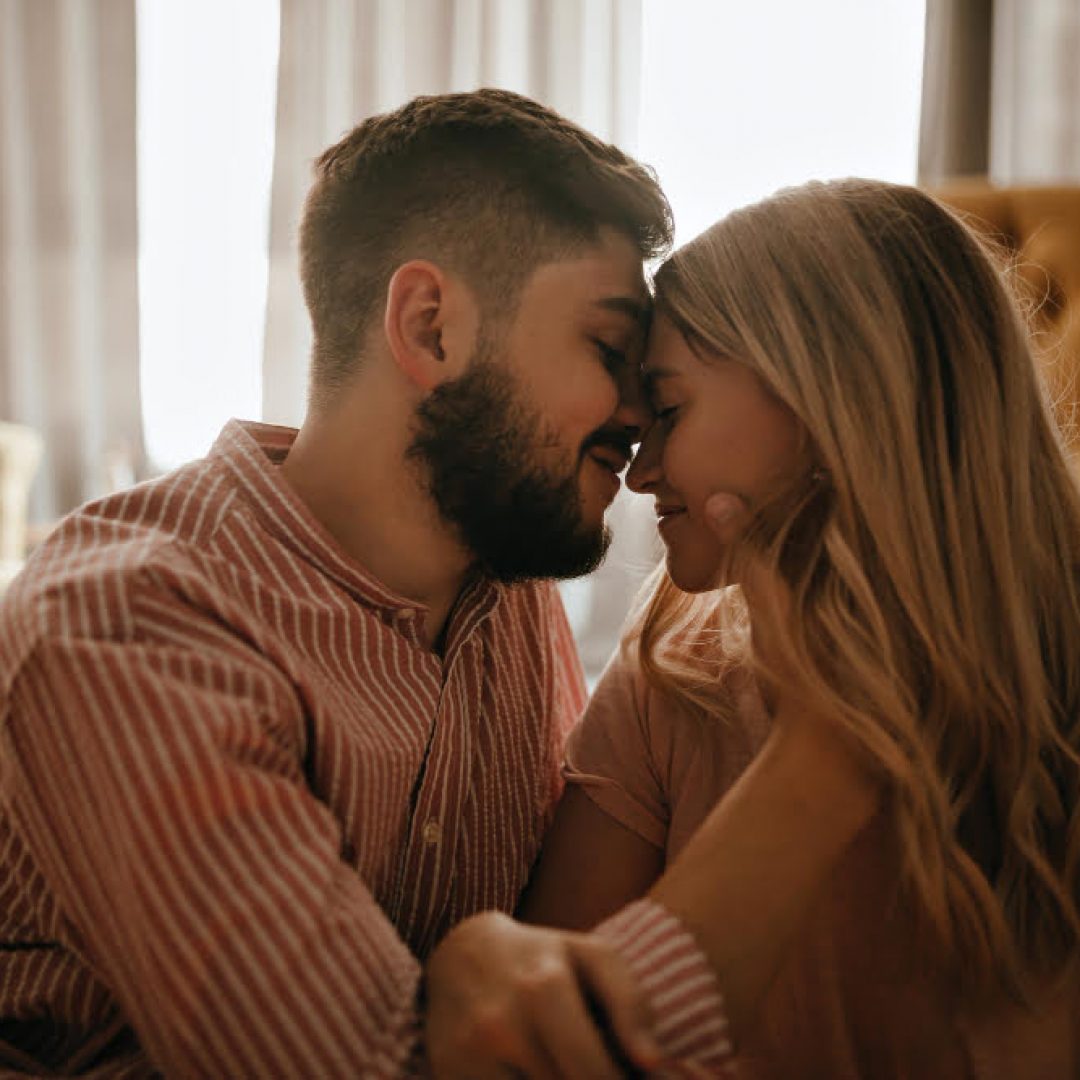 portrait-guy-his-girlfriend-profile-touching-each-other-with-love-tenderness